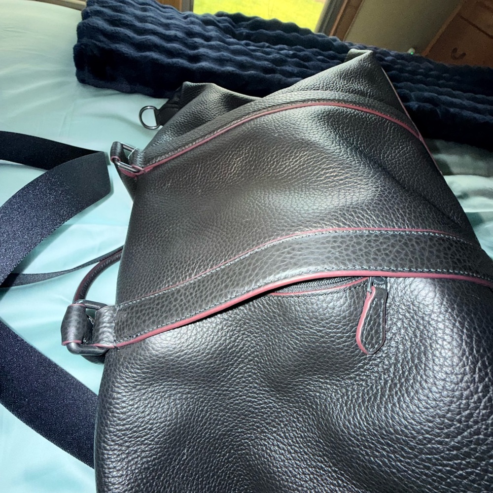 Coach trekker Pebbled Black Leather Satchel - Picture 13 of 16